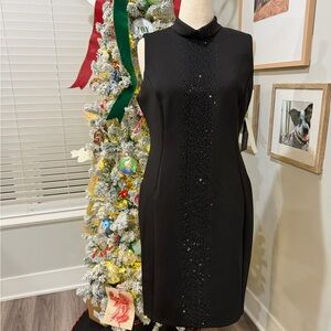 Andrew Marc Black Sparkle Dress